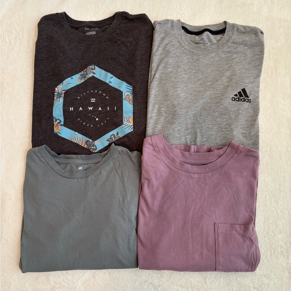 Adidas, Billabong, GAP ~4  shirt bundle